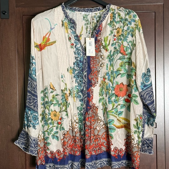 Johnny Was Lace Evette Floral Blouse Plus Size 3X NWT - Picture 3 of 9